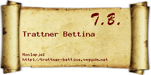 Trattner Bettina névjegykártya